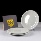 Prato de Sobremesa de Porcelana Branco Protel - Image 3