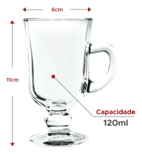 CANECA IRISH COFFEE 120ML VIDRO - Image 4